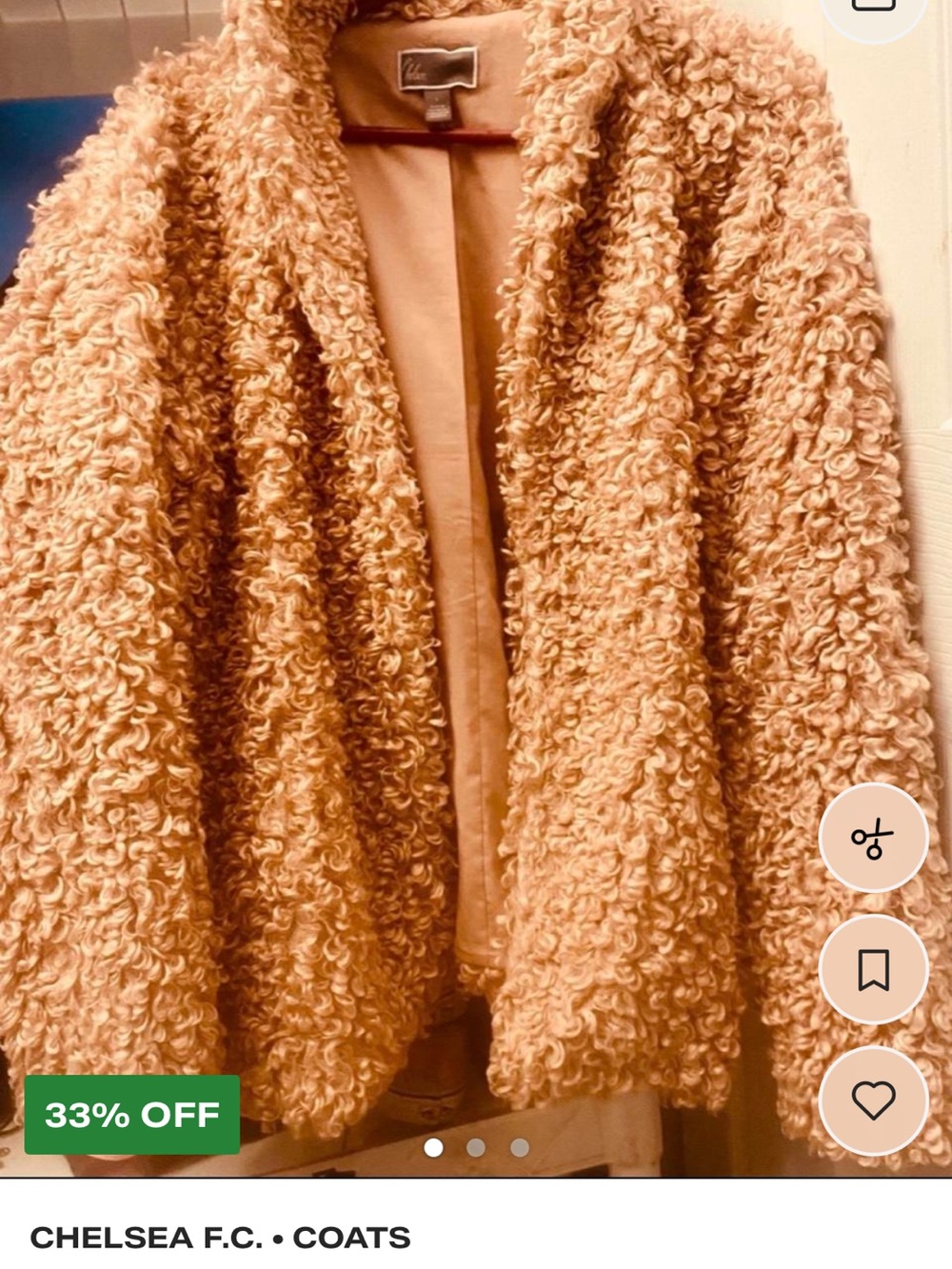 Chelsea28 Teddy Jacket in Camel